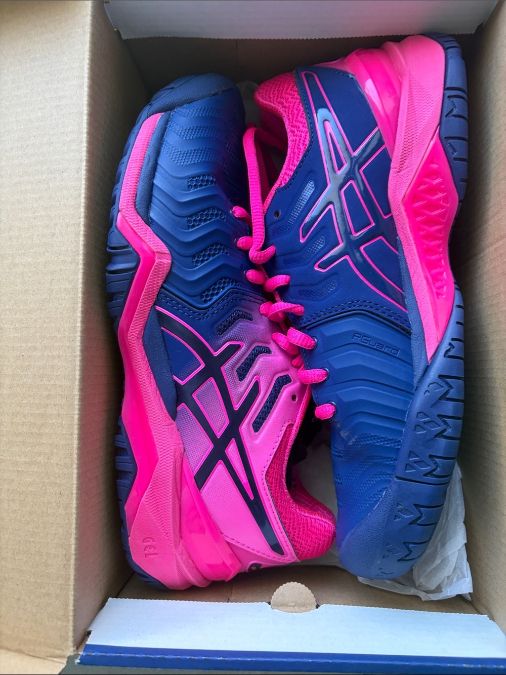 Asics Women’s Athletic Shoes in Pink and Navy